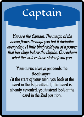 The Captain's Character Card